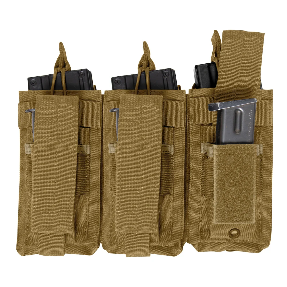 Rothco MOLLE Triple Kangaroo Rifle and Pistol Mag Pouch - Image 5