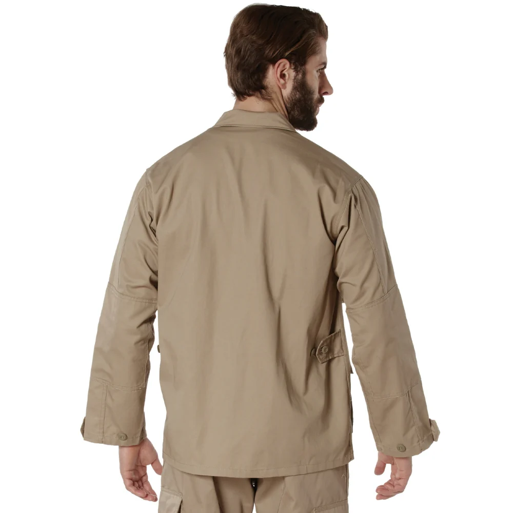 Rothco Poly/Cotton Twill Solid BDU Shirts (Khaki) - Image 5