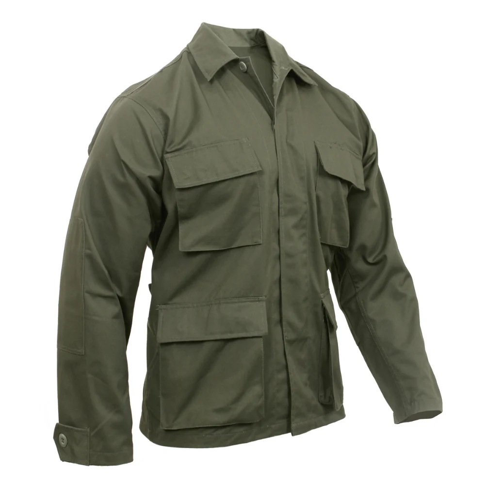 Rothco Poly/Cotton Twill Solid BDU Shirts (Olive Drab)