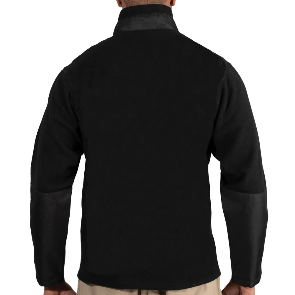 Rothco Quarter Zip Fleece Pullover (Black) - Image 4