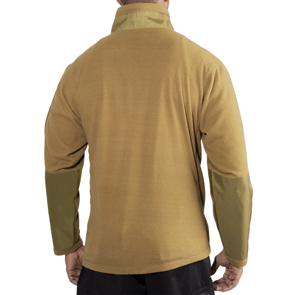 Rothco Quarter Zip Fleece Pullover (Coyote Brown) - Image 5