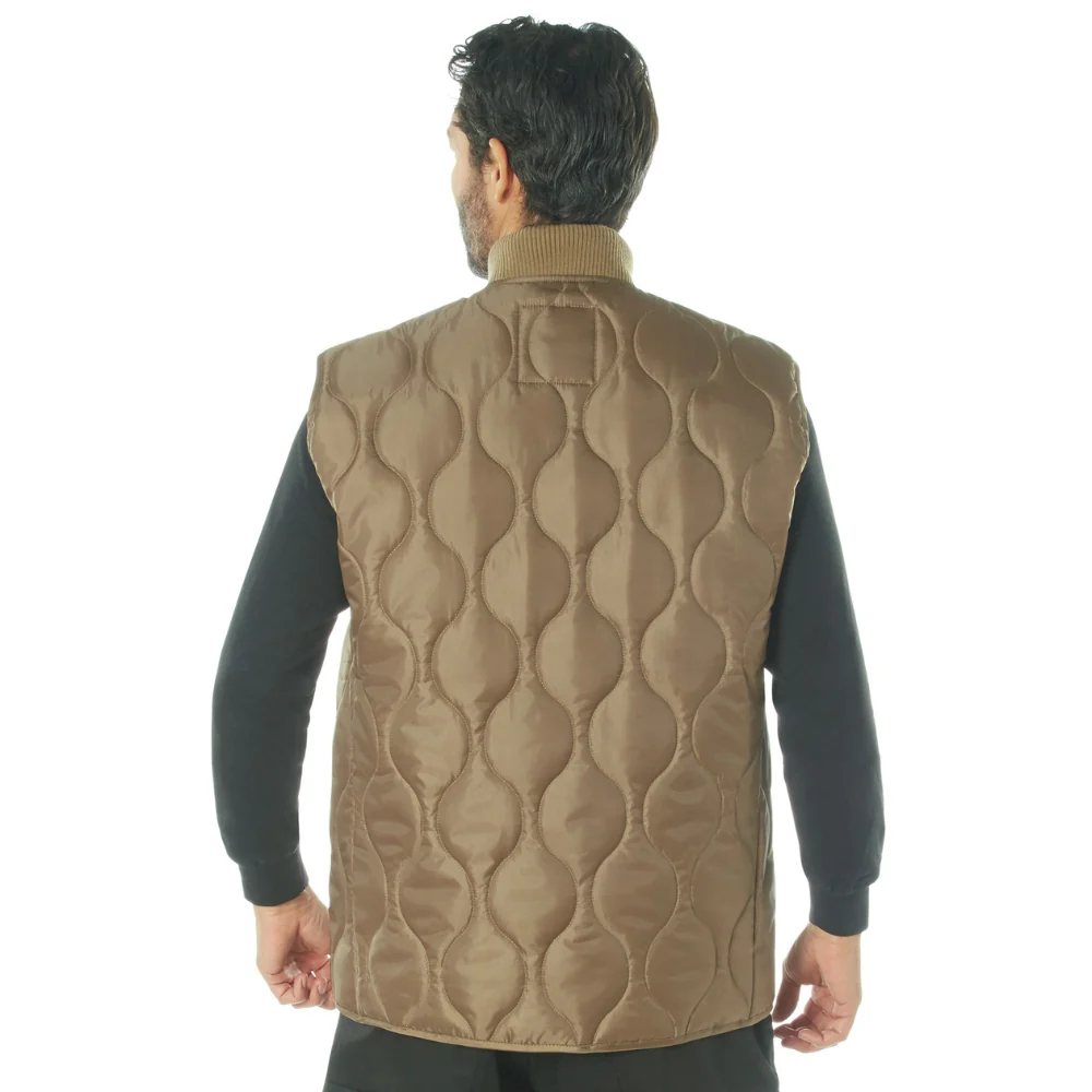 Rothco Quilted Woobie Vest (Coyote Brown) - Image 3