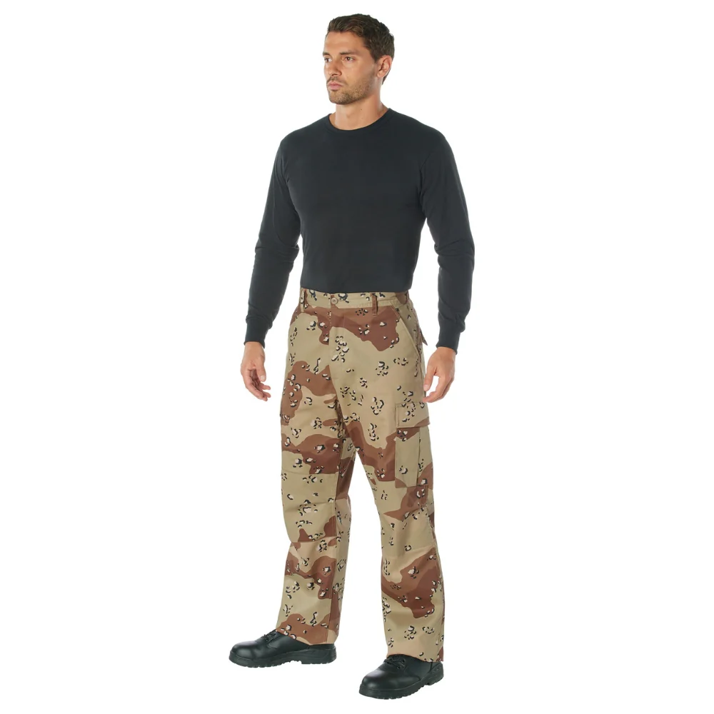 Rothco Relaxed Fit Zipper Fly BDU Pants (6-Color Desert Camo) - Image 4