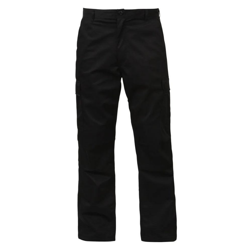 Rothco Relaxed Fit Zipper Fly BDU Pants (Black)