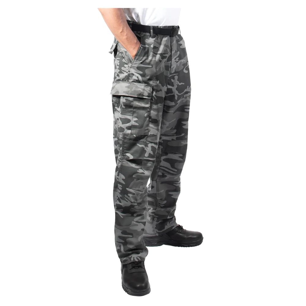 Rothco Relaxed Fit Zipper Fly BDU Pants (Black Camo) - Image 2