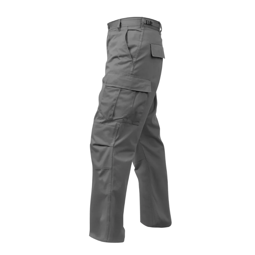 Rothco Relaxed Fit Zipper Fly BDU Pants (Grey) - Image 3