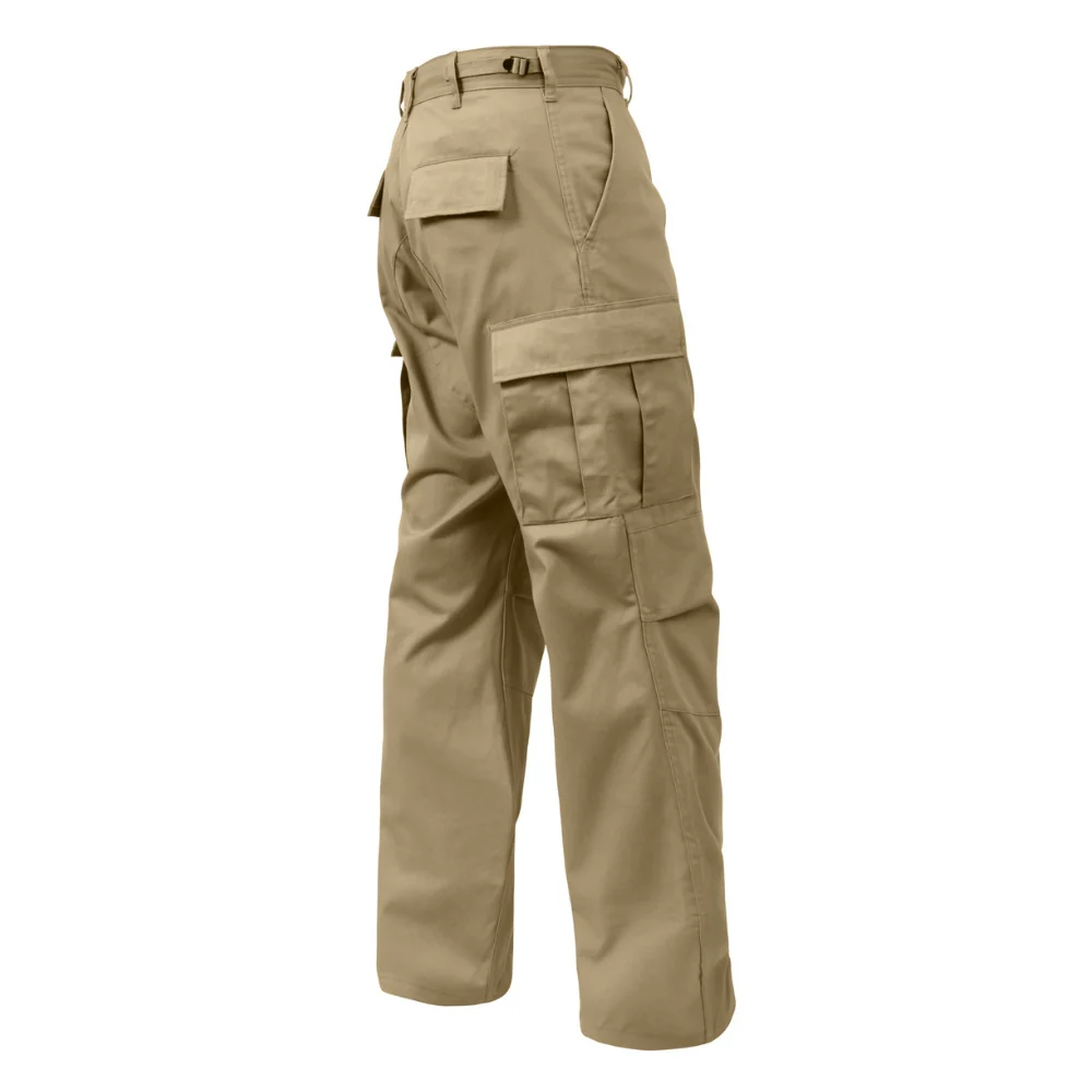 Rothco Relaxed Fit Zipper Fly BDU Pants (Khaki) - Image 2