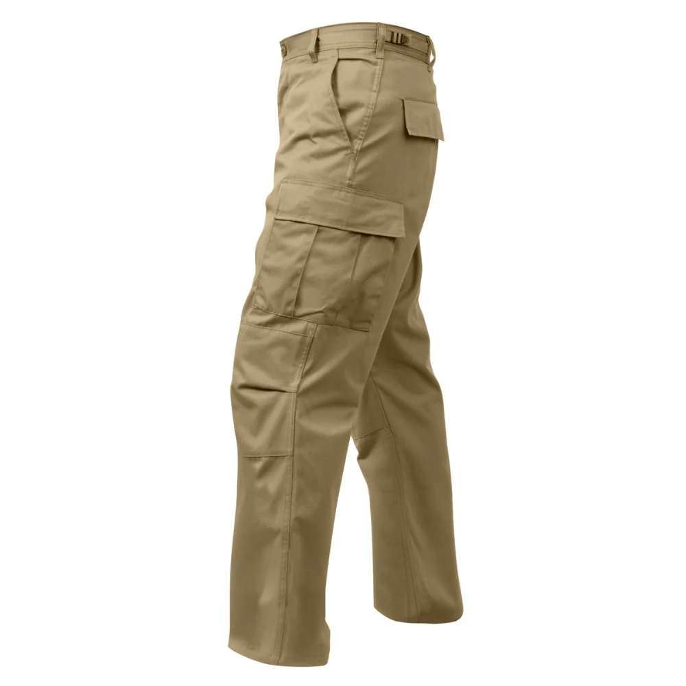 Rothco Relaxed Fit Zipper Fly BDU Pants (Khaki) - Image 3