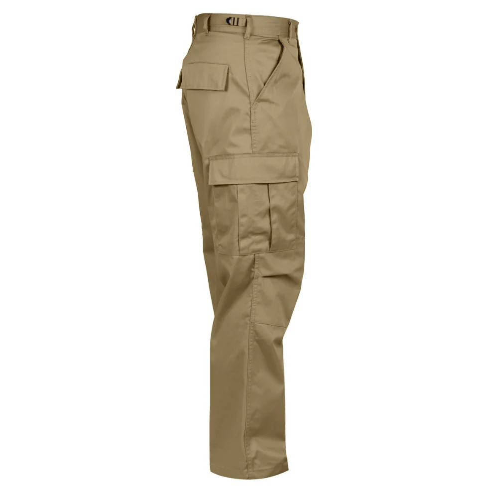 Rothco Relaxed Fit Zipper Fly BDU Pants (Khaki) - Image 4