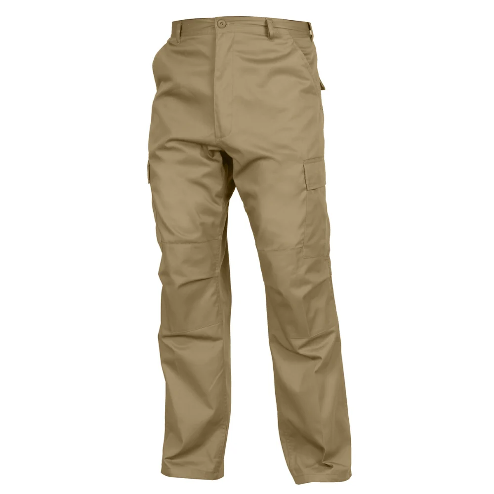 Rothco Relaxed Fit Zipper Fly BDU Pants (Khaki) - Image 5