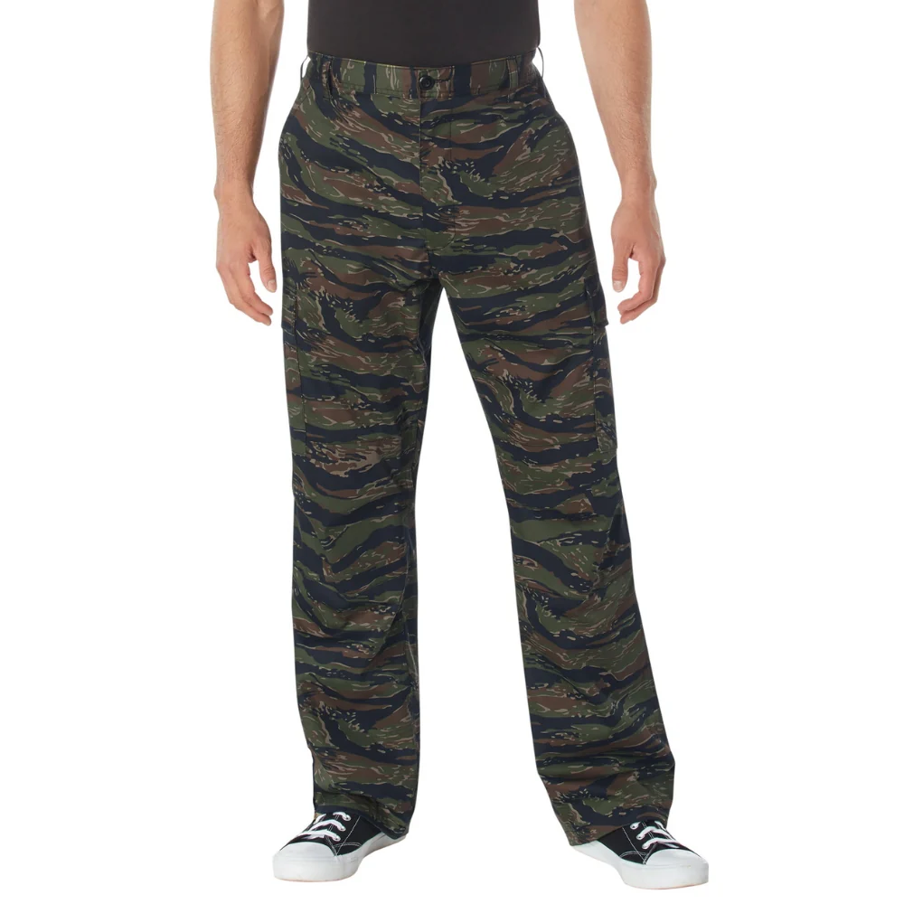 Rothco Relaxed Fit Zipper Fly BDU Pants (Tiger Stripe Camo)