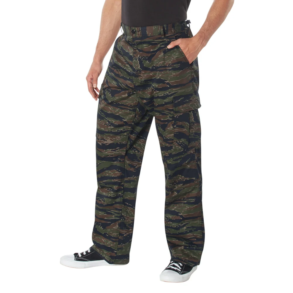 Rothco Relaxed Fit Zipper Fly BDU Pants (Tiger Stripe Camo) - Image 2