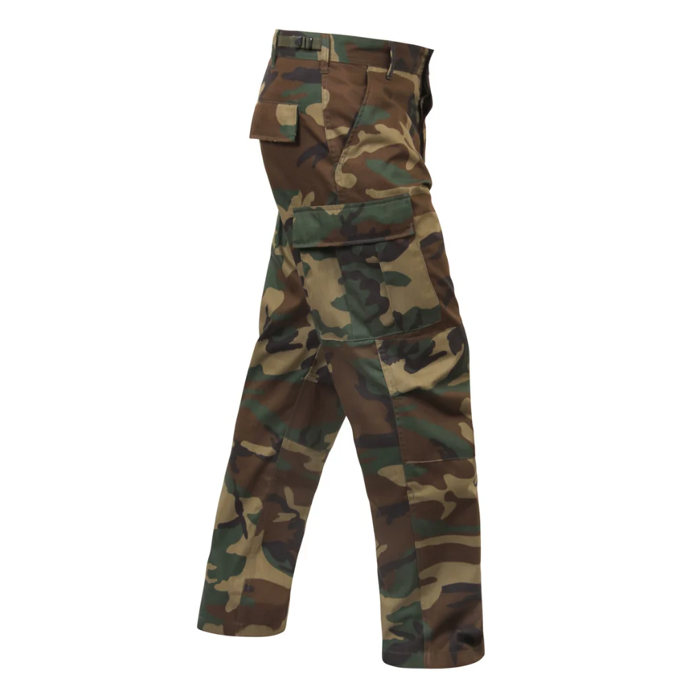 Rothco Relaxed Fit Zipper Fly BDU Pants (Woodland Camo) - Image 2