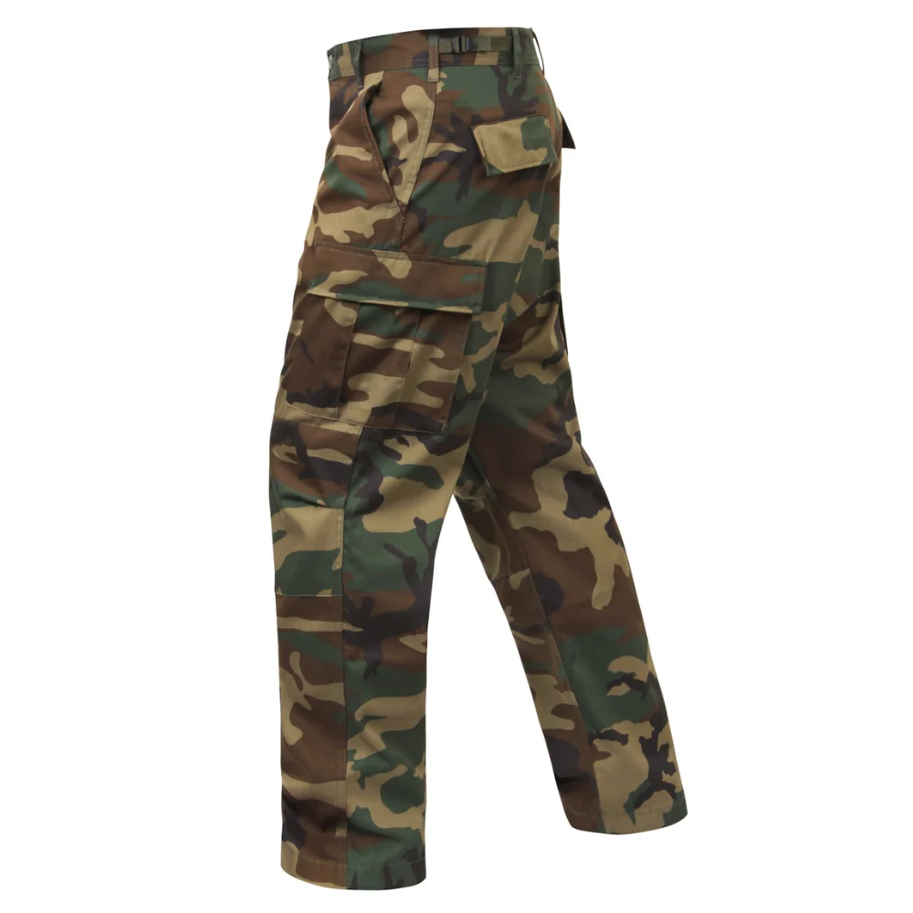 Rothco Relaxed Fit Zipper Fly BDU Pants (Woodland Camo) - Image 3