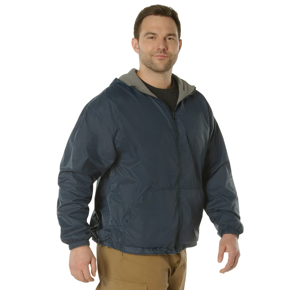 Rothco Reversible Lined Jacket With Hood (Navy Blue) - Image 2