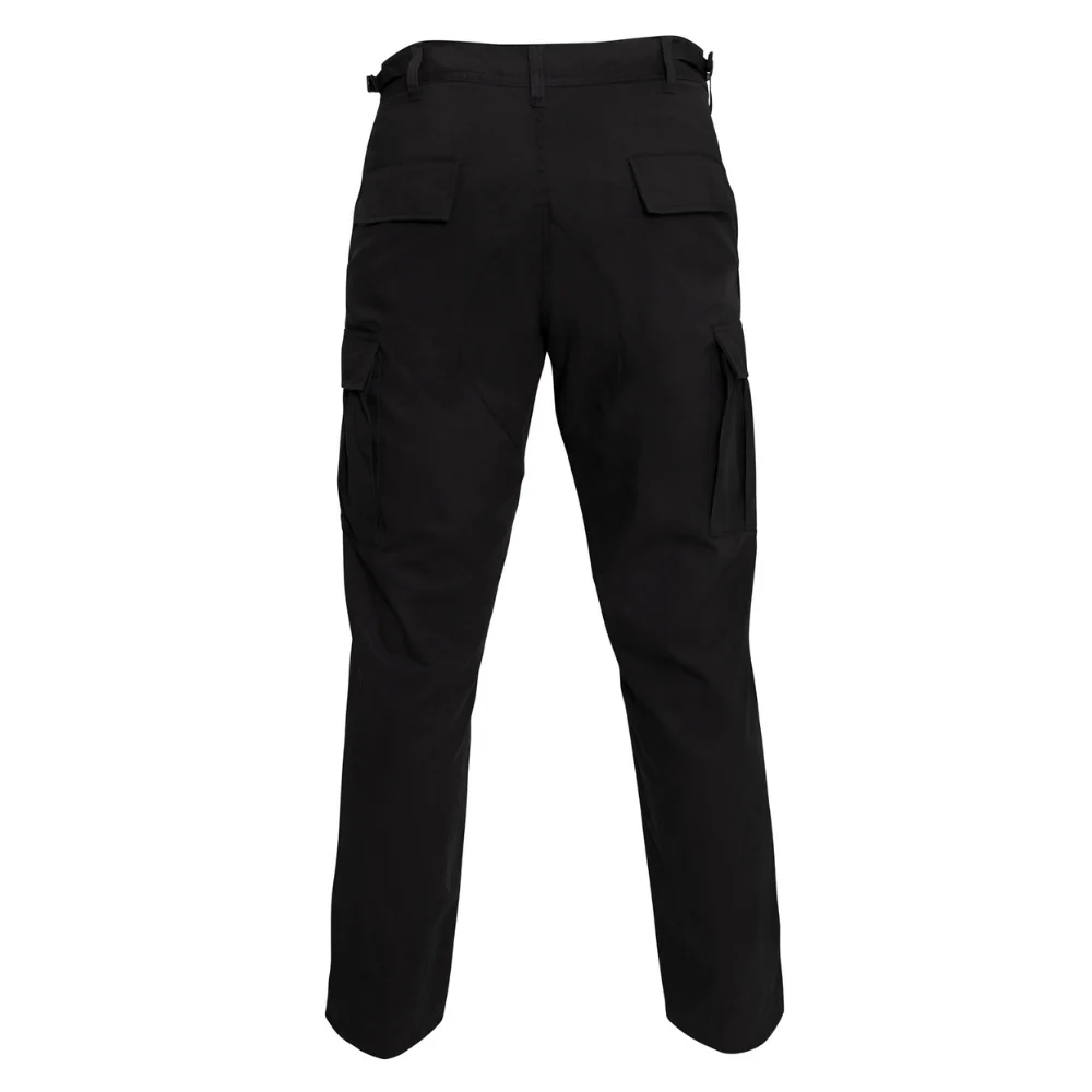 Rothco Rip-Stop BDU Pants Regular (Black) - Image 2