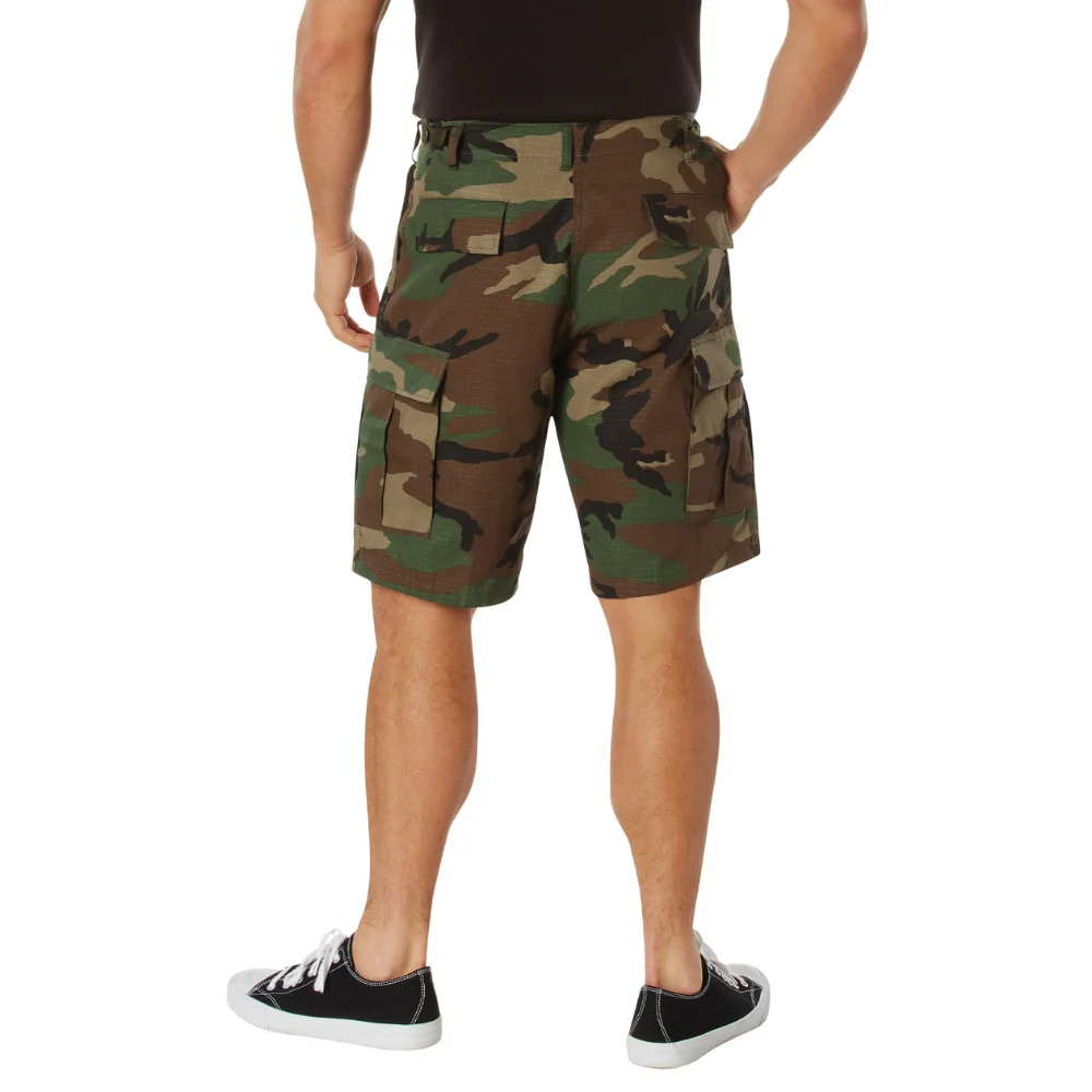 Rothco Rip-Stop BDU Shorts (Woodland Camo) - Image 3