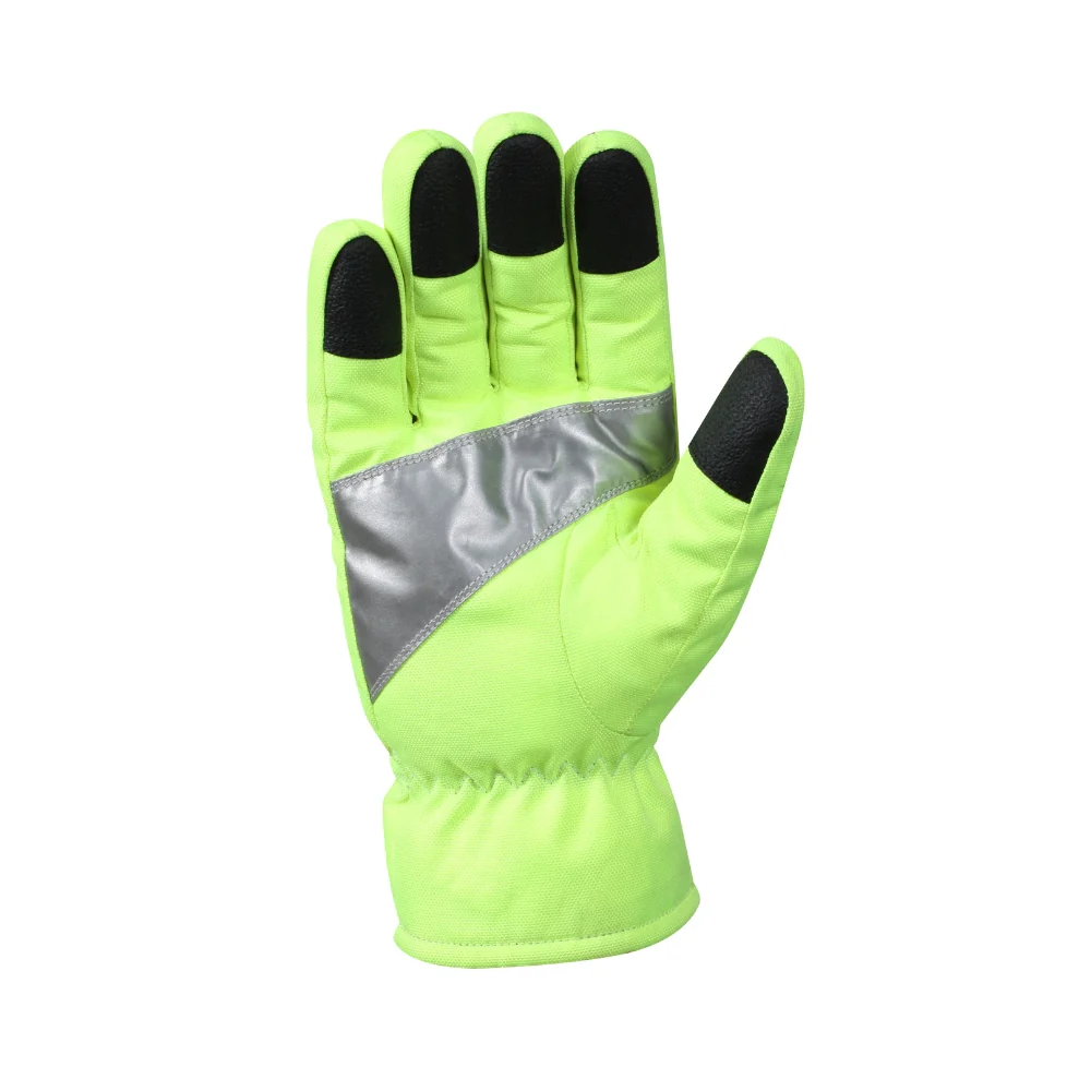 Rothco Safety Green Gloves With Reflective Tape