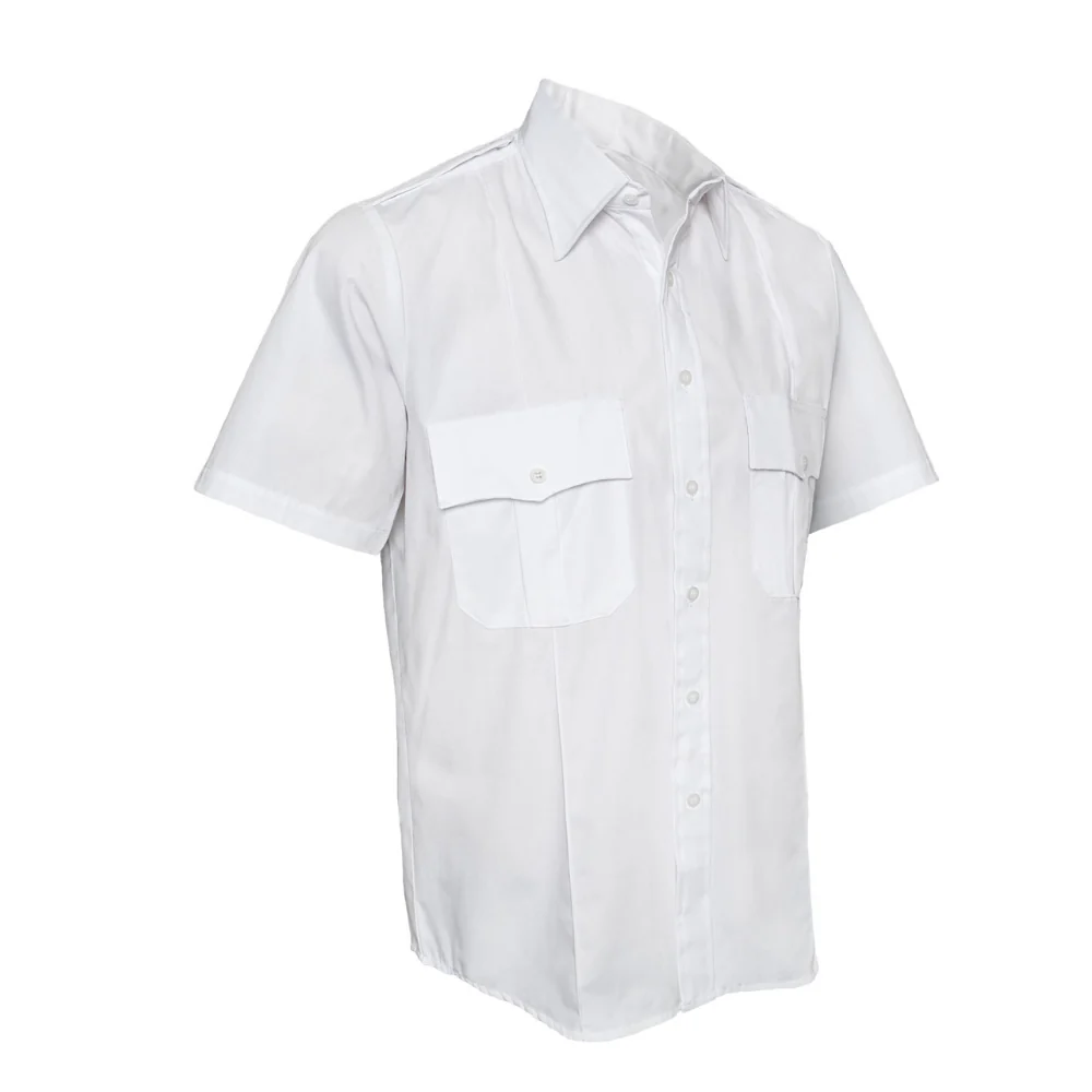 Rothco Short Sleeve Uniform Shirt for Law Enforcement and Security Professionals (White) - Image 2