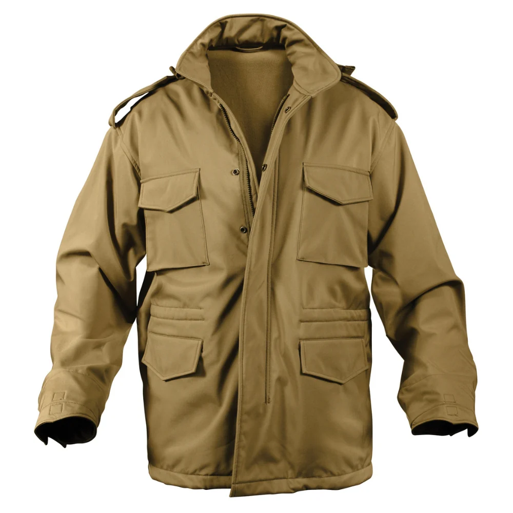 Rothco Soft Shell Tactical M-65 Field Jacket (Coyote Brown)