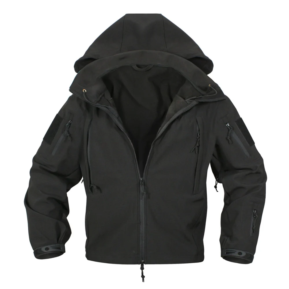 Rothco Special Ops Tactical Soft Shell Jacket (Black) - Image 3