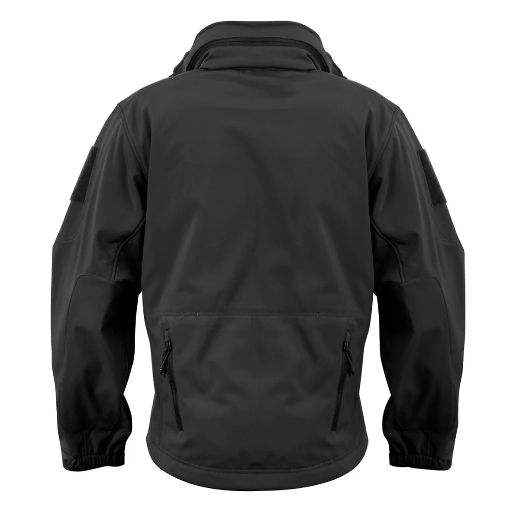 Rothco Special Ops Tactical Soft Shell Jacket (Black) - Image 4