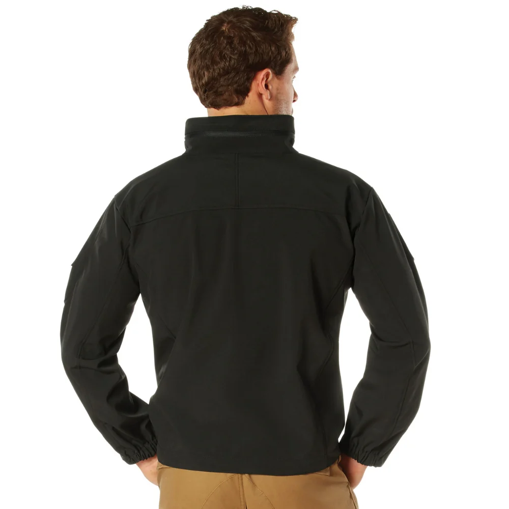 Rothco Stealth Ops Soft Shell Tactical Jacket (Black) - Image 3