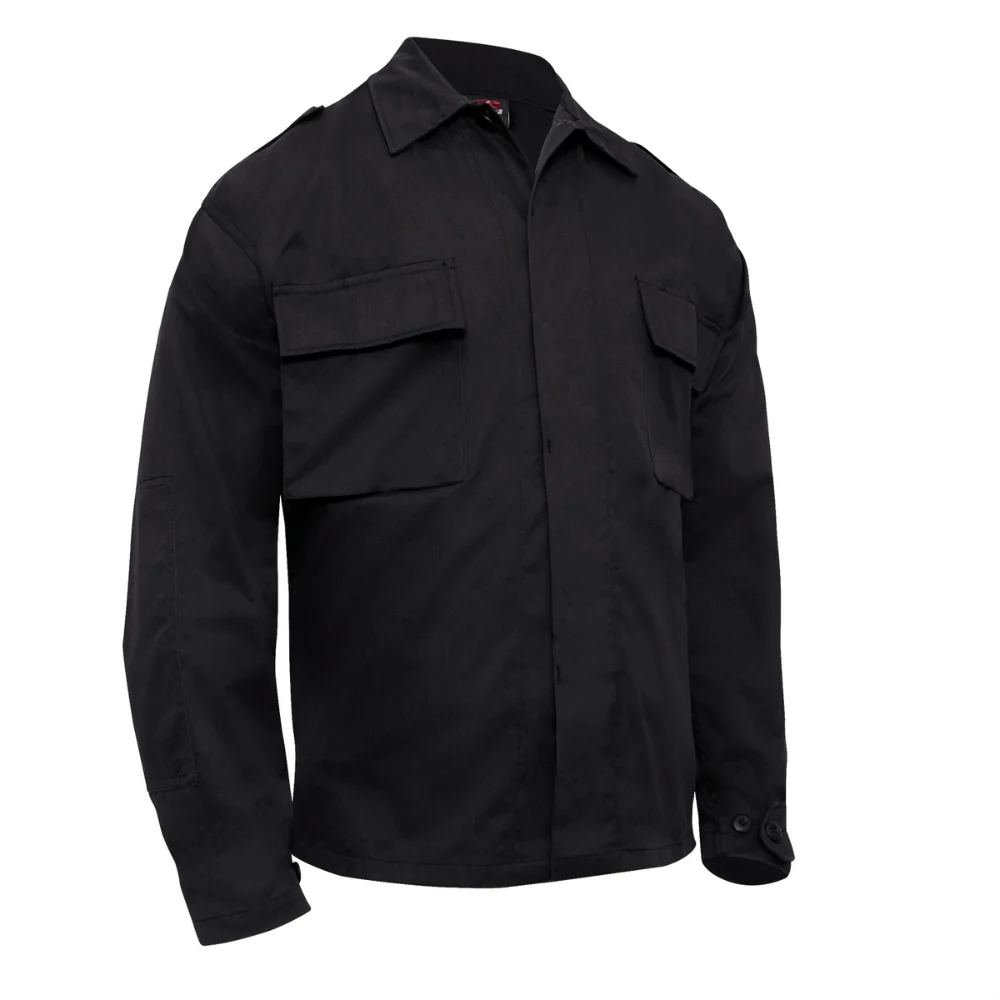 Rothco Tactical 2 Pocket BDU (Battle Dress Uniform) Shirt (Black)