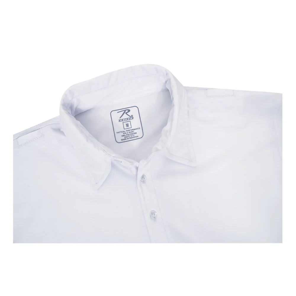 Rothco Tactical Performance Polo Shirt (White) - Image 4