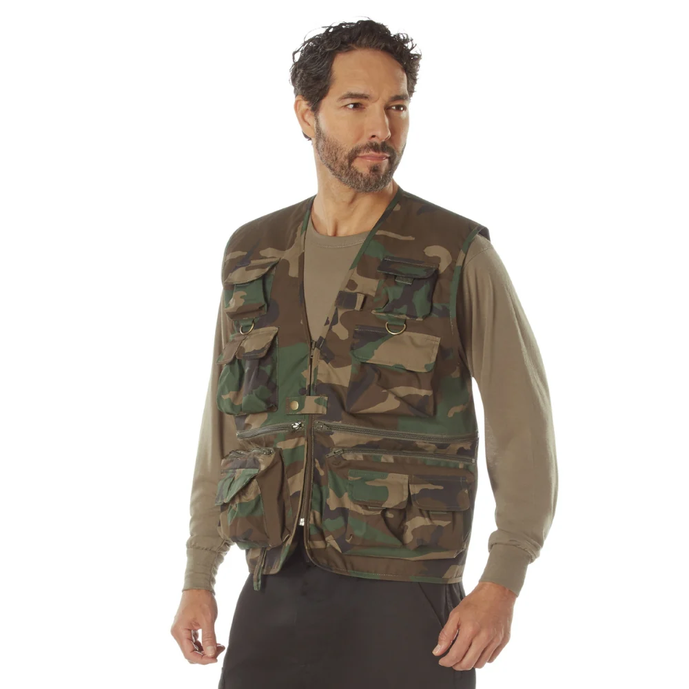 Rothco Uncle Milty Travel Vest (Woodland Camo) - Image 2