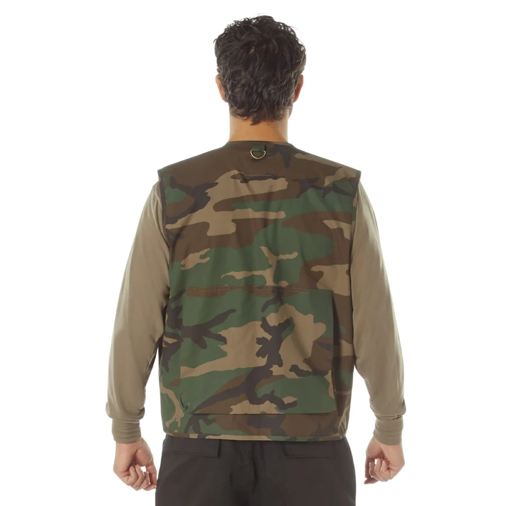 Rothco Uncle Milty Travel Vest (Woodland Camo) - Image 3
