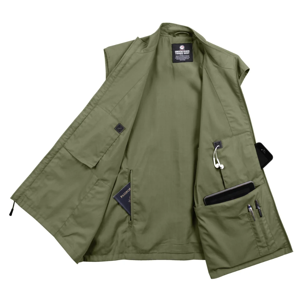 Rothco Undercover Travel Vest (Olive Drab) - Image 2
