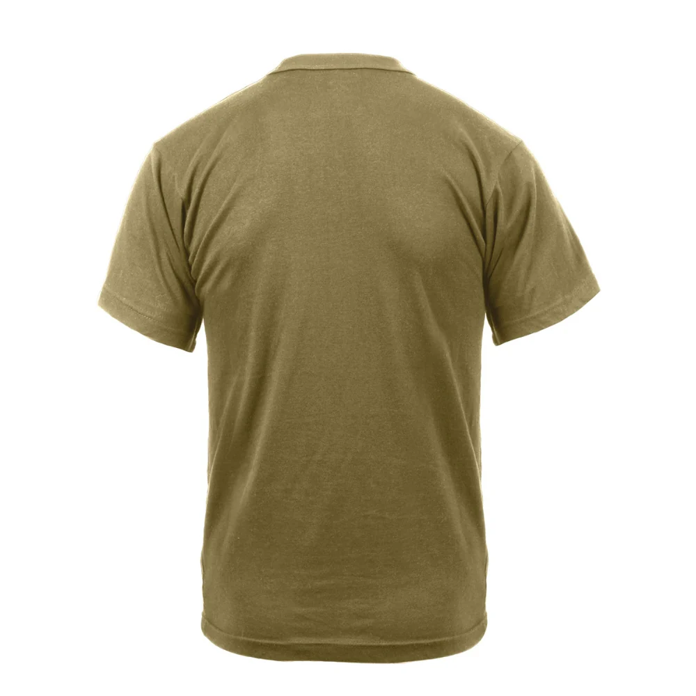 Rothco US Flag / USMC Eagle, Globe, & Anchor T-Shirt (Coyote Brown) - Image 3