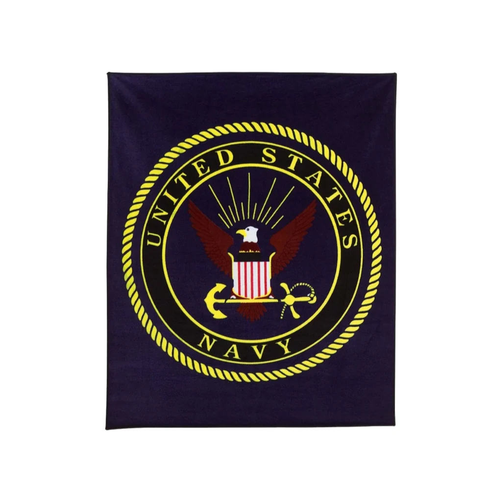 Rothco US Navy Military Insignia Fleece Blanket | RCO-613902230125