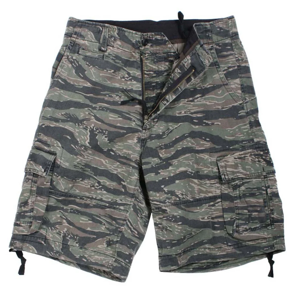 Rothco Vintage Camo Infantry Utility Shorts (Tiger Stripe Camo)
