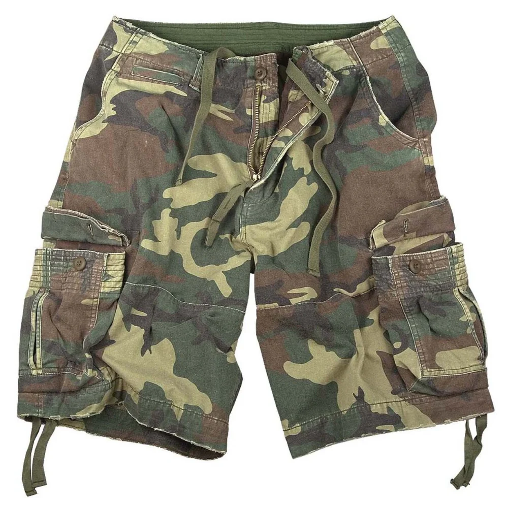 Rothco Vintage Camo Infantry Utility Shorts (Woodland Camo)