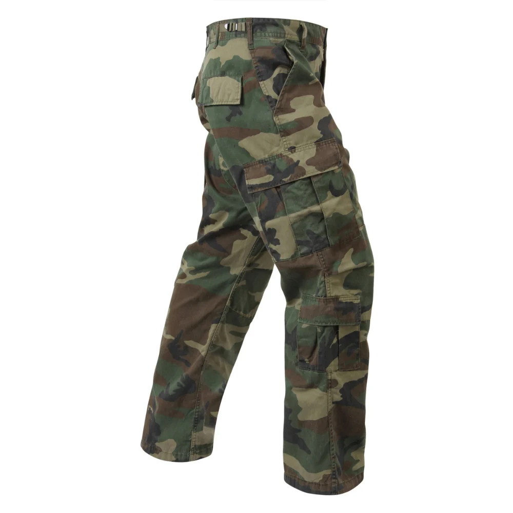 Rothco Vintage Camo Paratrooper Fatigue Pants (Woodland Camo) - Image 2