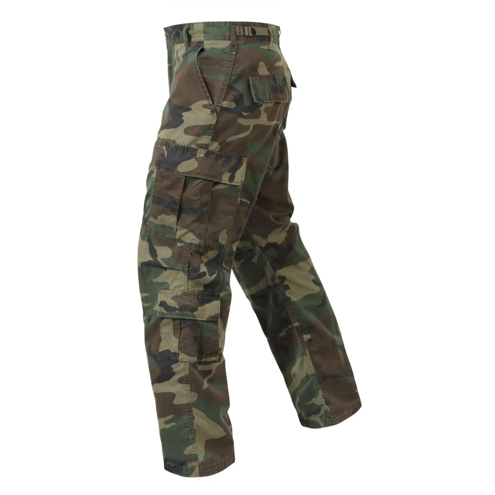 Rothco Vintage Camo Paratrooper Fatigue Pants (Woodland Camo) - Image 3