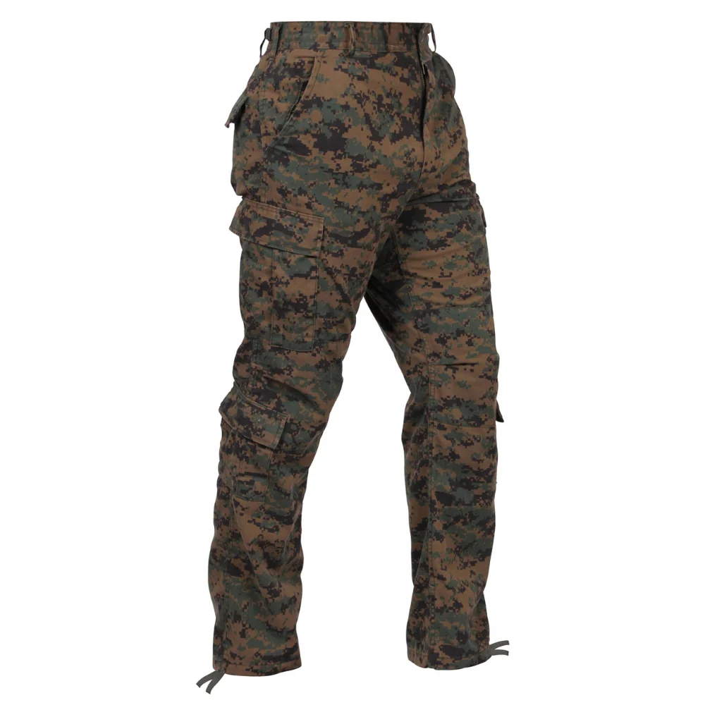 Rothco Vintage Camo Paratrooper Fatigue Pants (Woodland Digital Camo)