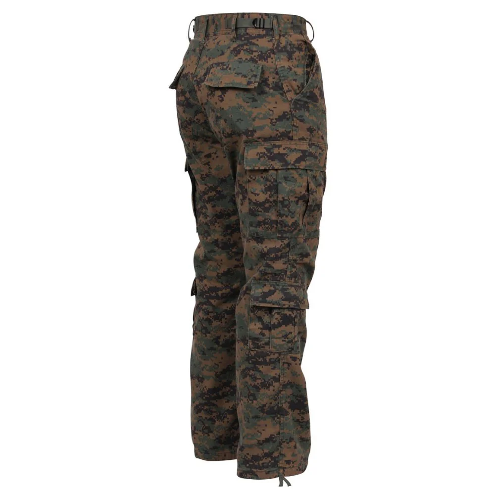 Rothco Vintage Camo Paratrooper Fatigue Pants (Woodland Digital Camo) - Image 3