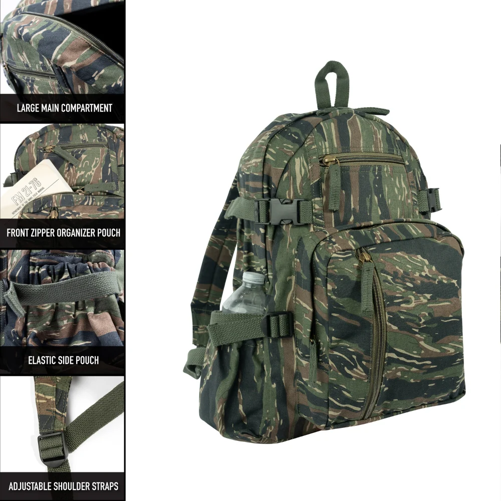Rothco Vintage Canvas Compact Backpack - Image 16