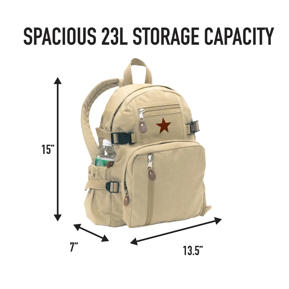 Rothco Vintage Canvas Compact Backpack - Image 17