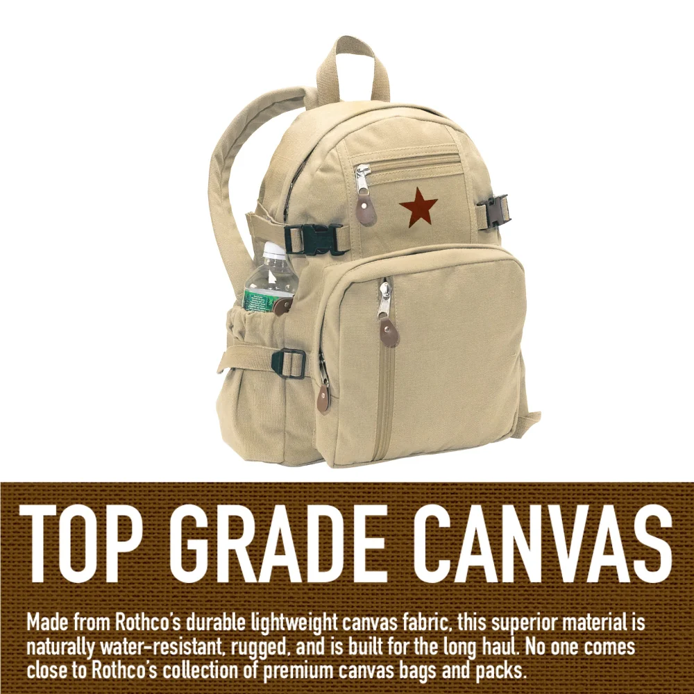 Rothco Vintage Canvas Compact Backpack - Image 18