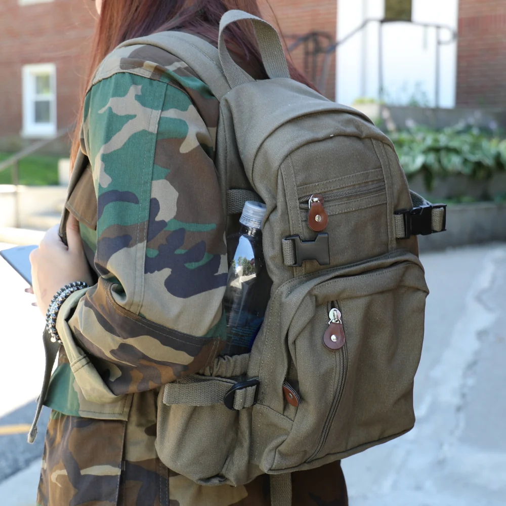 Rothco Vintage Canvas Compact Backpack - Image 19