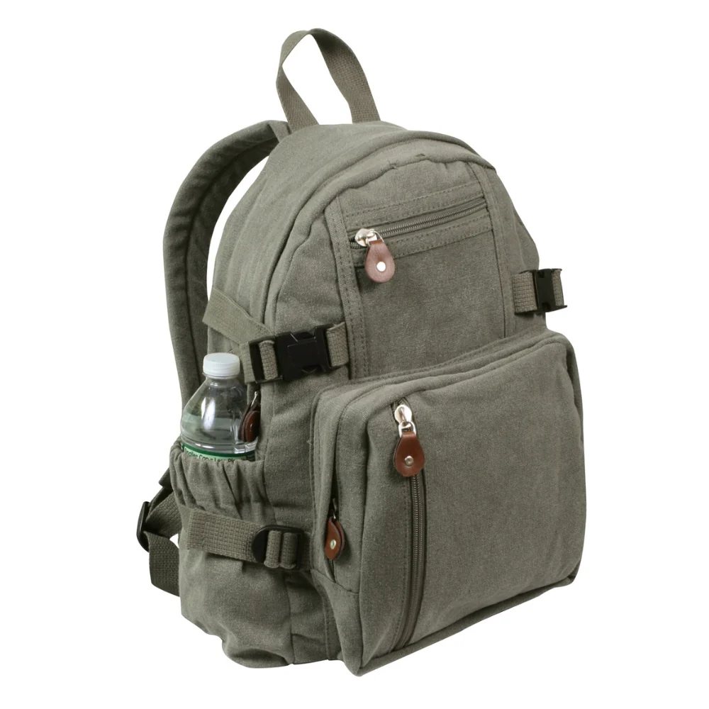 Rothco Vintage Canvas Compact Backpack - Image 2