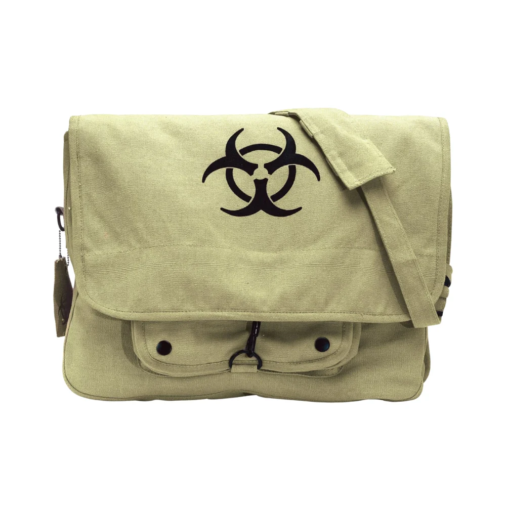 Rothco Vintage Canvas Paratrooper Bag with Bio-Hazard Symbol | RCO-613902913905