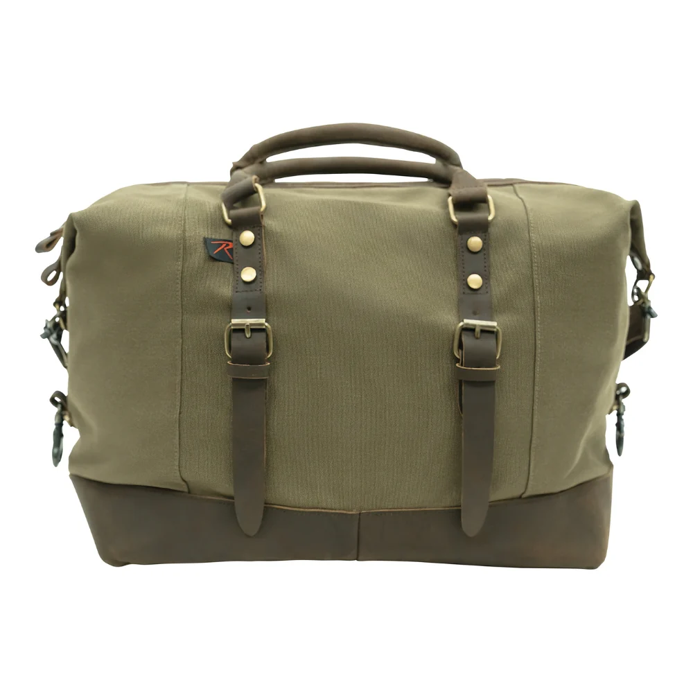 Rothco Vintage Carry-On Travel Bag - Olive Drab | RCO-613902037793 - Image 2