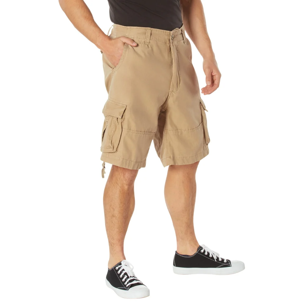 Rothco Vintage Infantry Utility Shorts (Khaki)