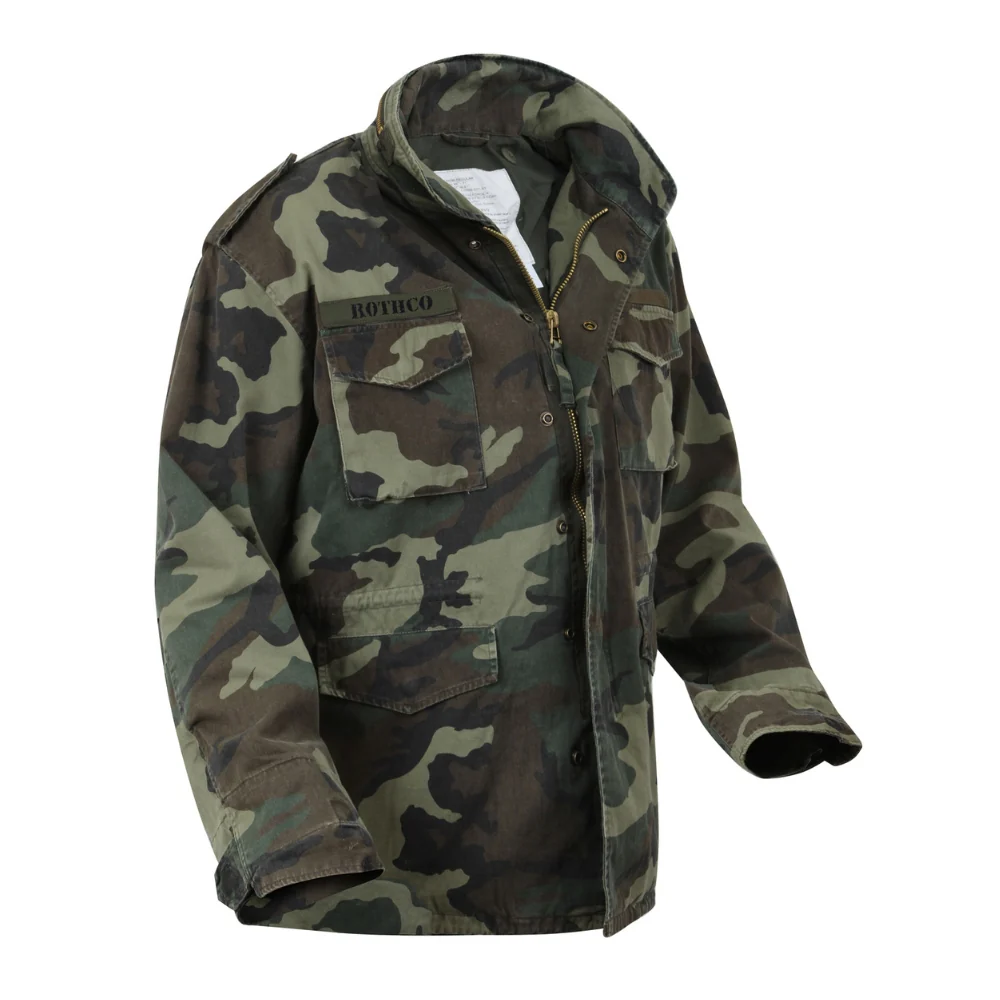 Rothco Vintage M-65 Field Jacket (Woodland Camo) - Image 2