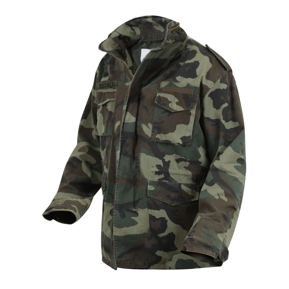 Rothco Vintage M-65 Field Jacket (Woodland Camo) - Image 3